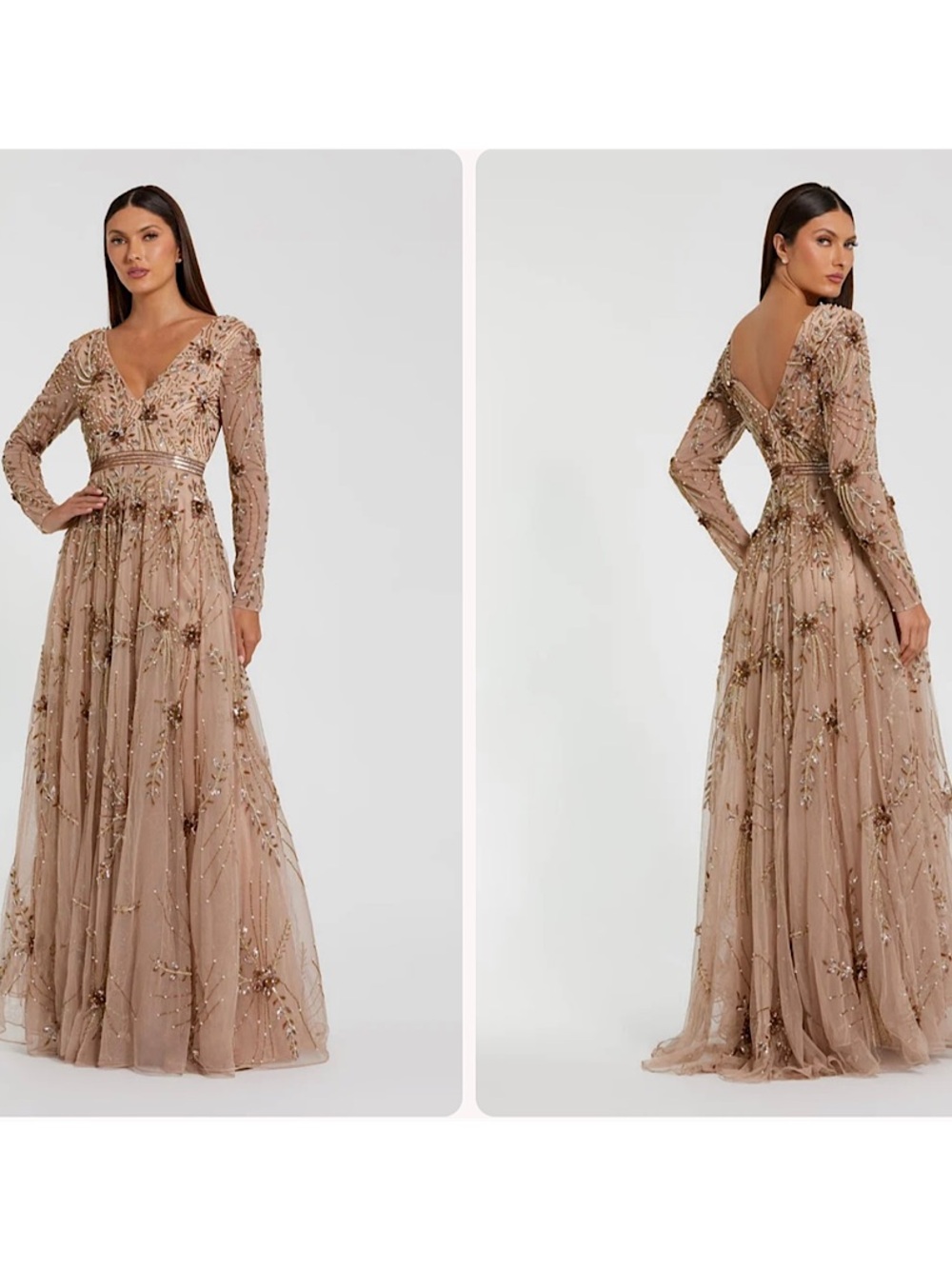 Mac Duggal 6086  Long Sleeve Formal Dress A Line
Evening Mac Duggal 6086, NWT,